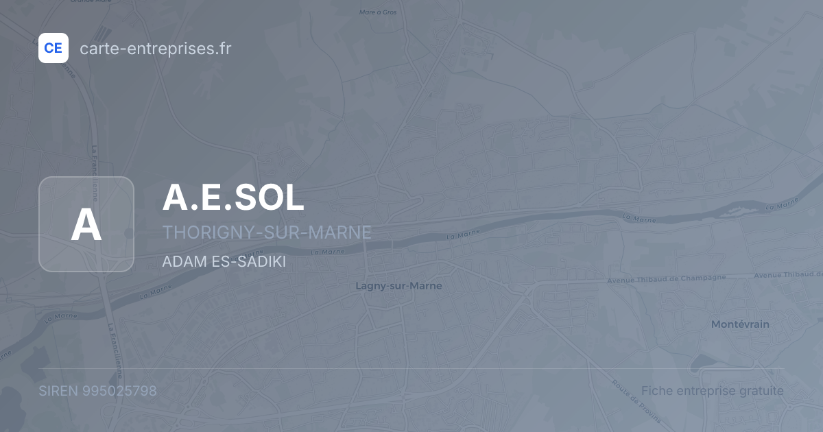 A.E.SOL — 995025798 — fiche entreprise
