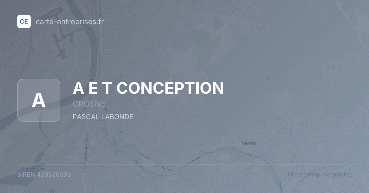 A E T CONCEPTION — 429526098 — fiche entreprise
