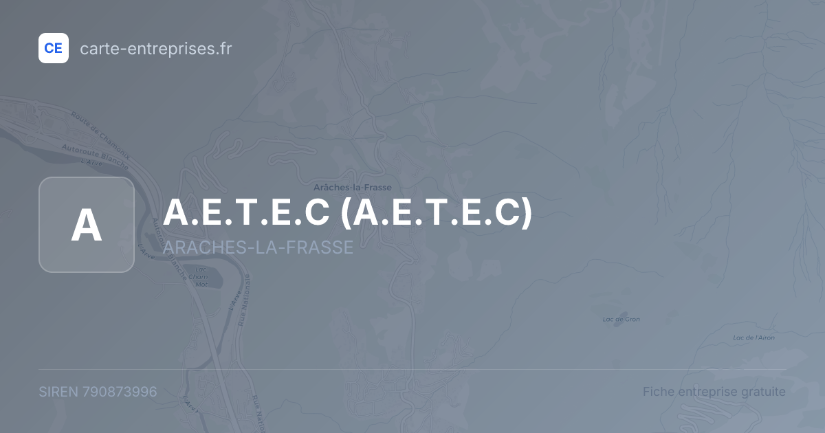 A.E.T.E.C — 790873996 — fiche entreprise