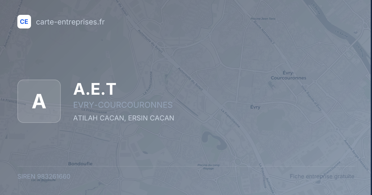 A.E.T — 983261660 — fiche entreprise