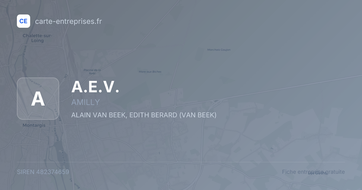 A.E.V. — 482374659 — fiche entreprise