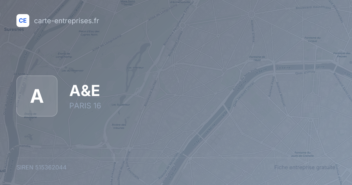 A&E — 515362044 — fiche entreprise