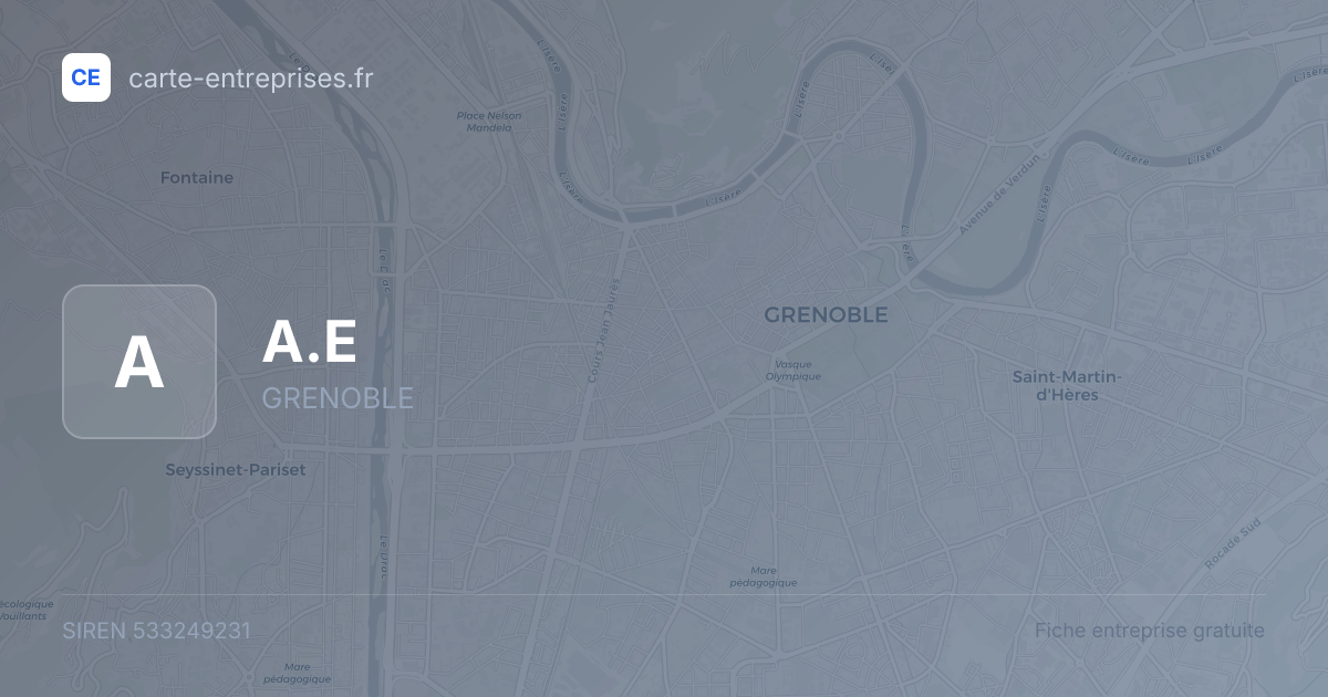 A.E — 533249231 — fiche entreprise