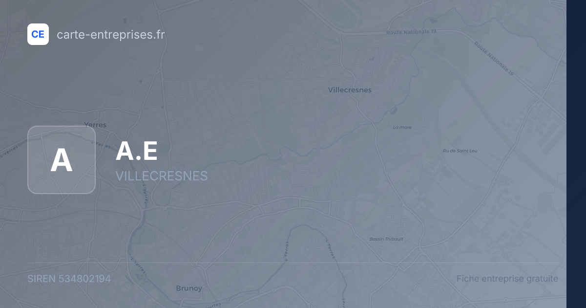 A.E — 534802194 — fiche entreprise