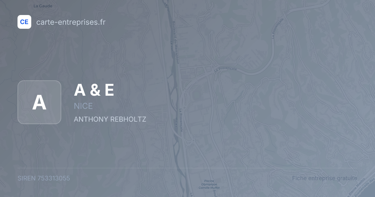 A & E — 753313055 — fiche entreprise