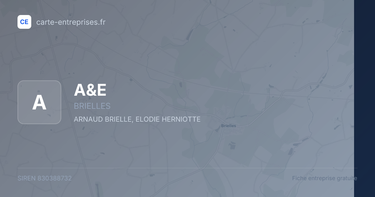 A&E — 830388732 — fiche entreprise