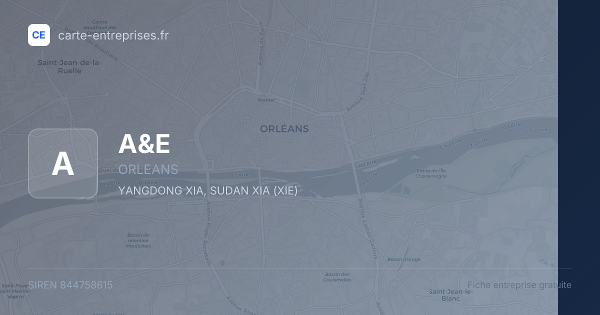 A&E — 844758615 — fiche entreprise