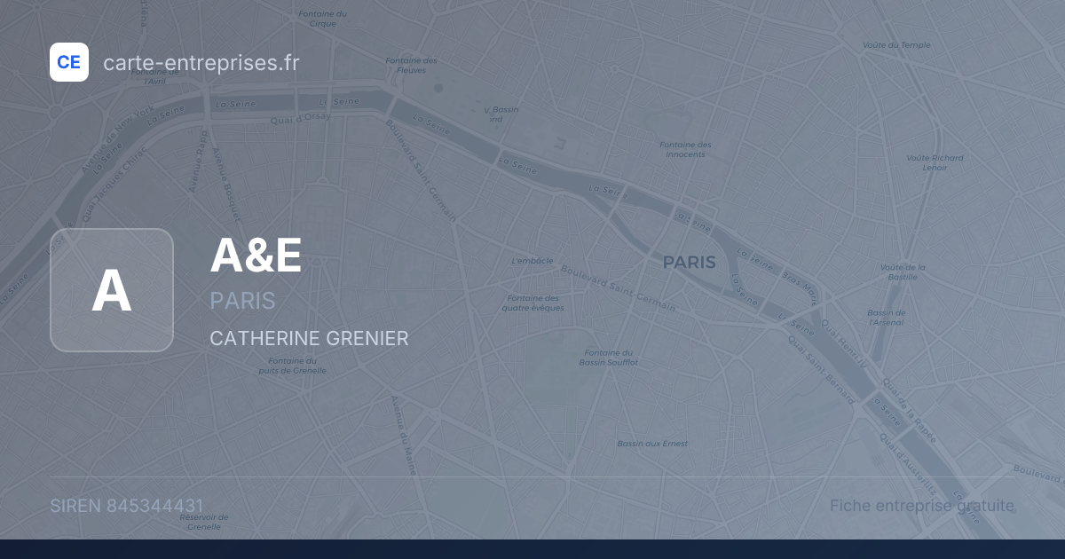 A&E — 845344431 — fiche entreprise