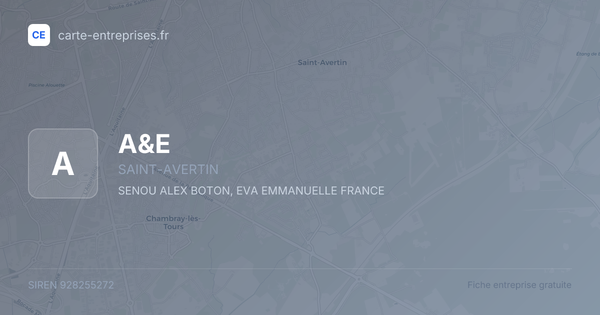 A&E — 928255272 — fiche entreprise