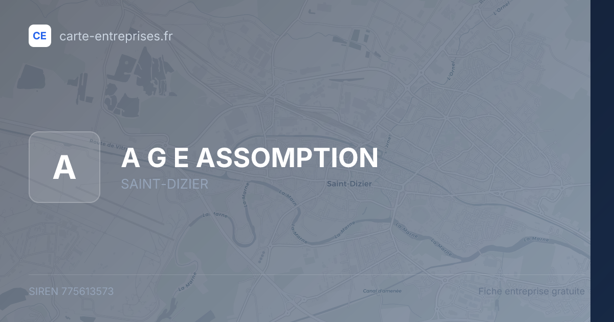 A G E ASSOMPTION — 775613573 — fiche entreprise