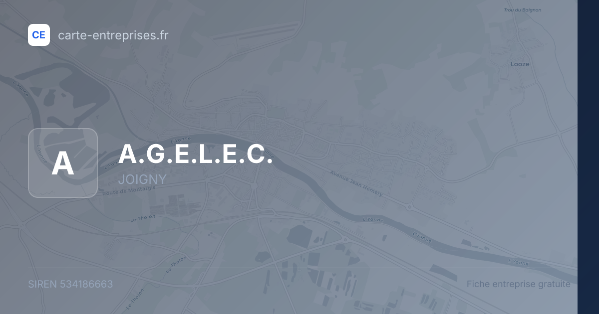 A.G.E.L.E.C. — 534186663 — fiche entreprise