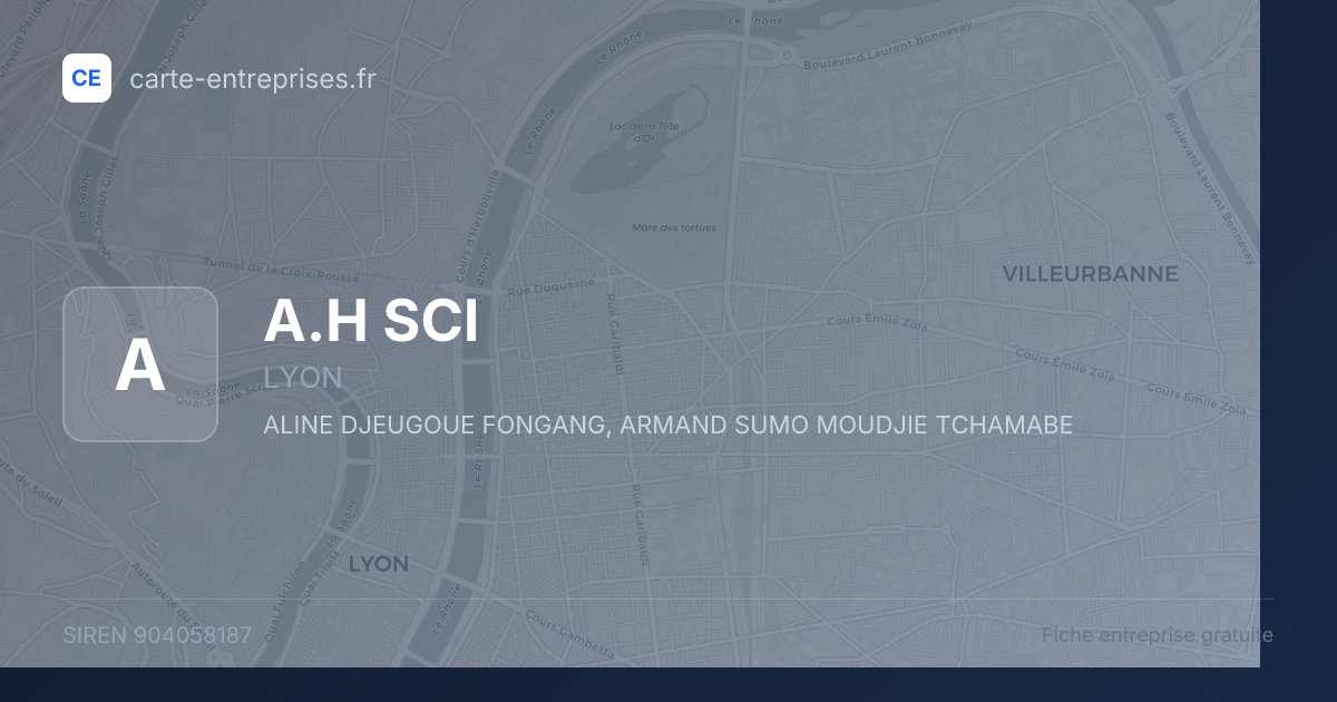 A.H SCI — 904058187 — fiche entreprise