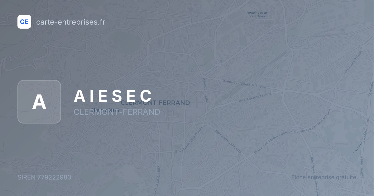 A I E S E C — 779222983 — fiche entreprise