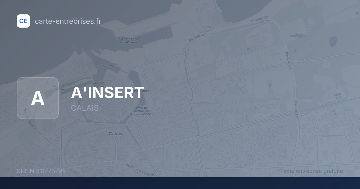 A'INSERT — 811773795 — fiche entreprise
