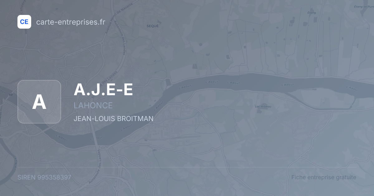 A.J.E-E — 995358397 — fiche entreprise