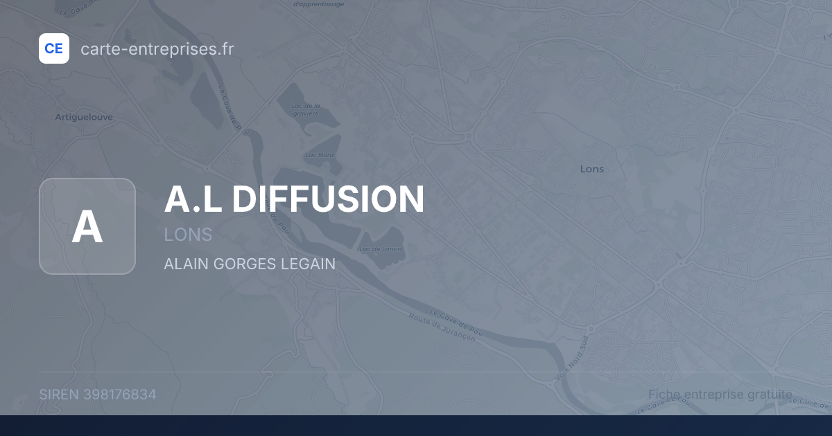 A.L DIFFUSION — 398176834 — fiche entreprise