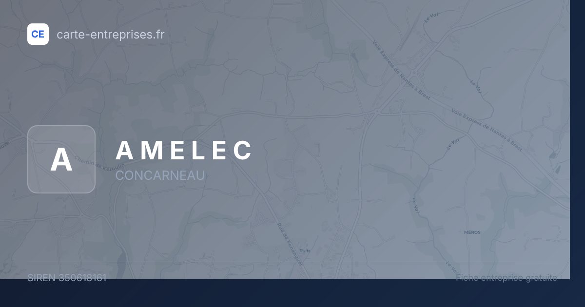 A M E L E C — 350618161 — fiche entreprise