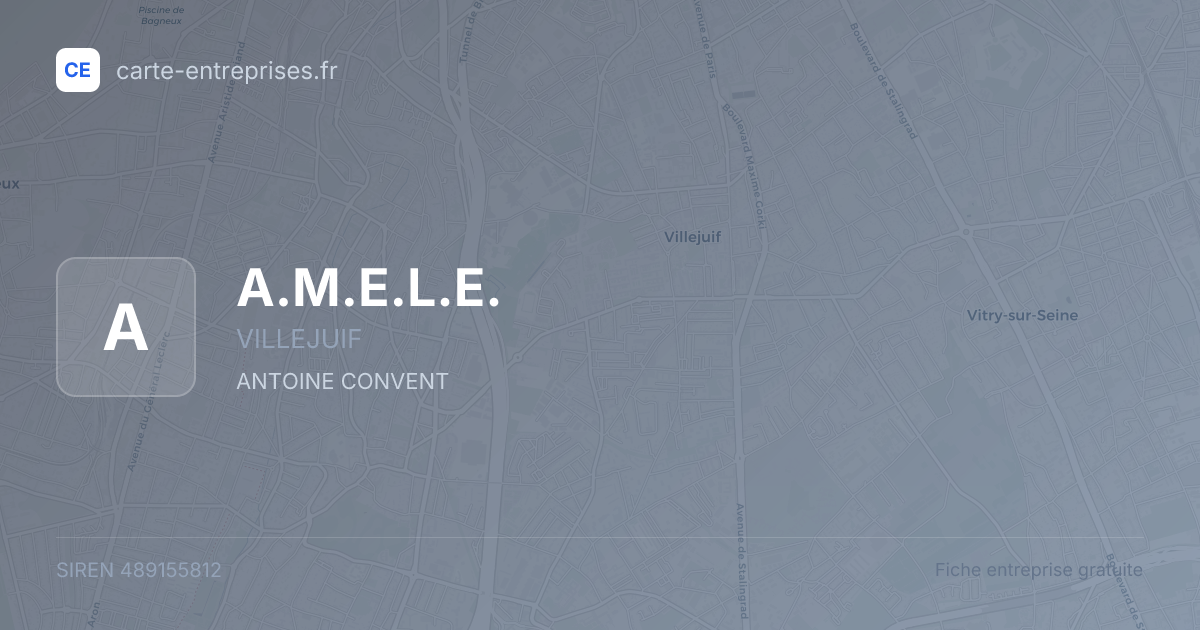 A.M.E.L.E. — 489155812 — fiche entreprise