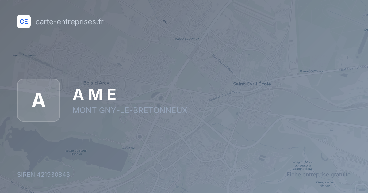 A M E — 421930843 — fiche entreprise