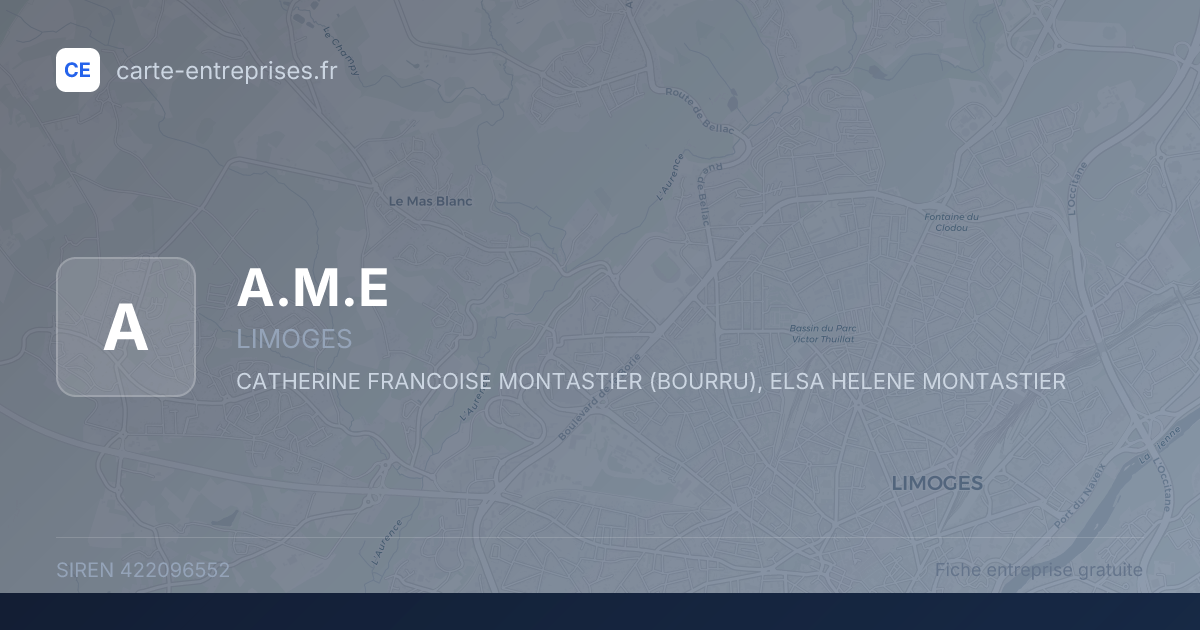 A.M.E — 422096552 — fiche entreprise