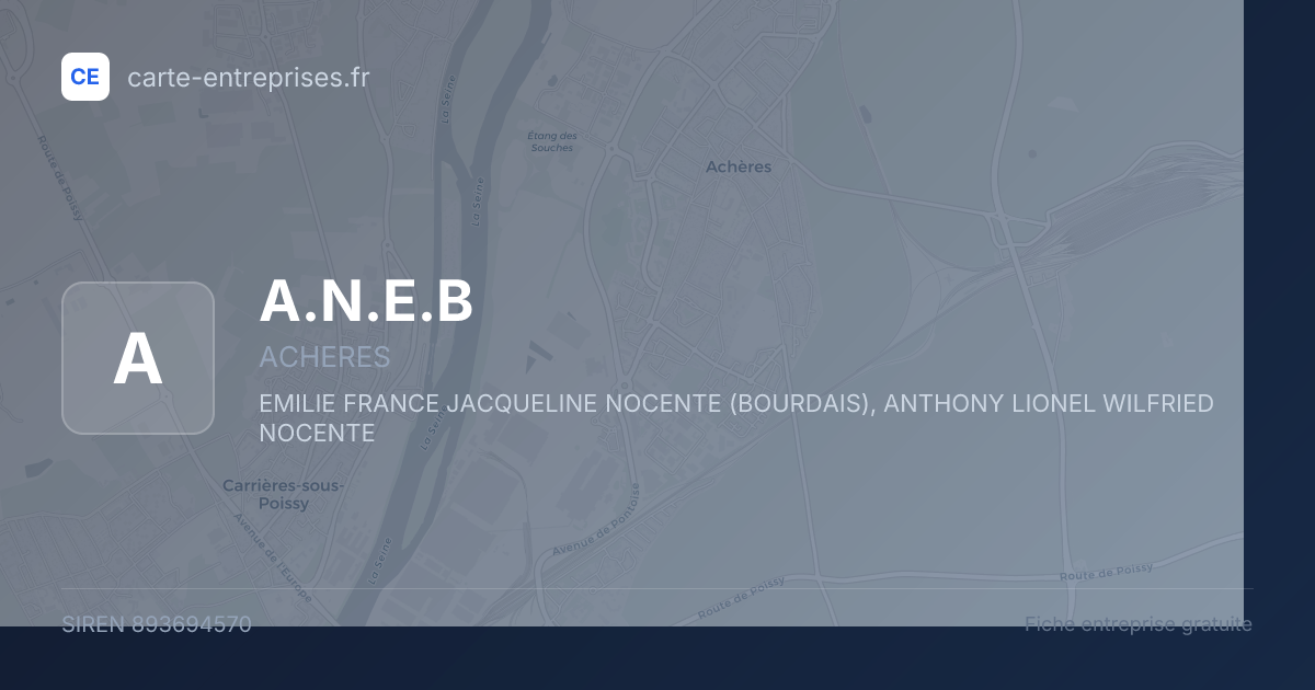 A.N.E.B — 893694570 — fiche entreprise
