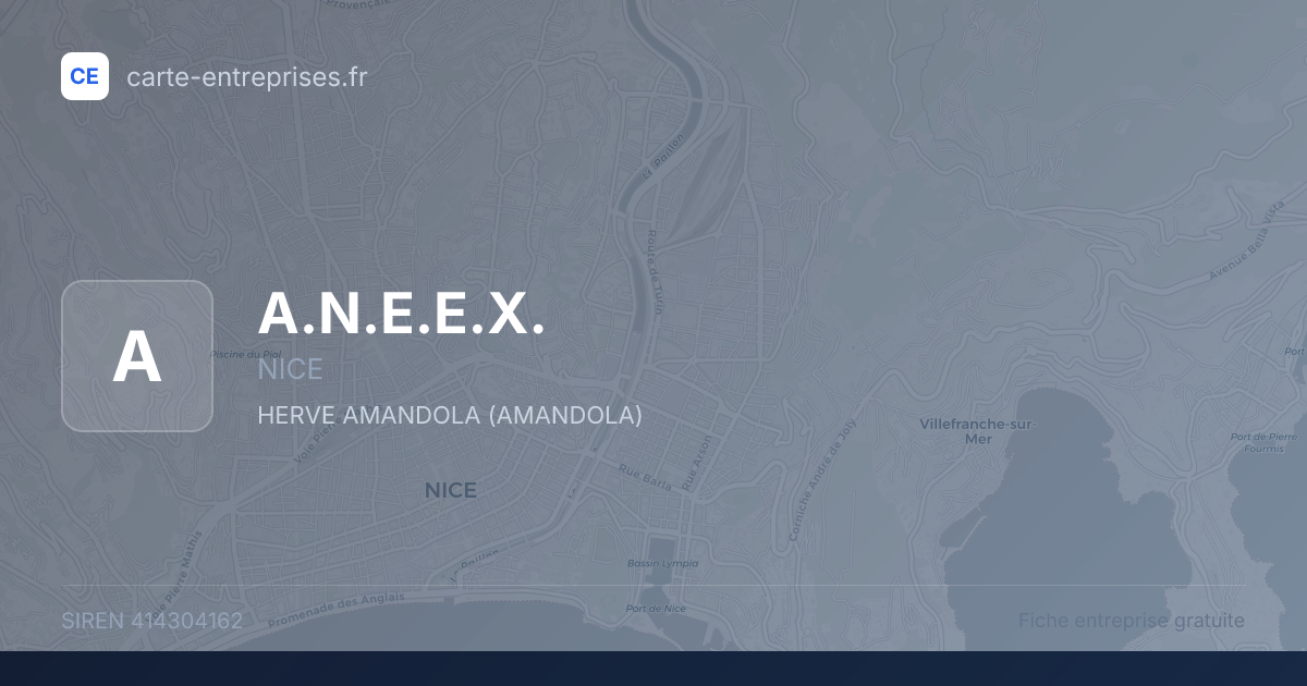 A.N.E.E.X. — 414304162 — fiche entreprise