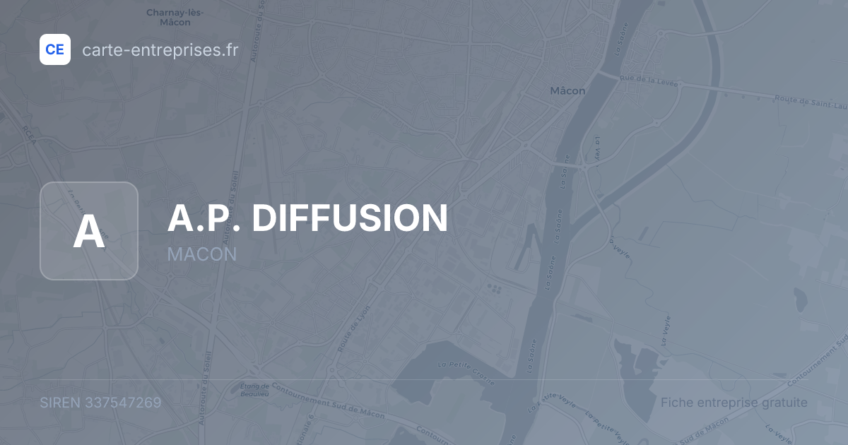A.P. DIFFUSION — 337547269 — fiche entreprise