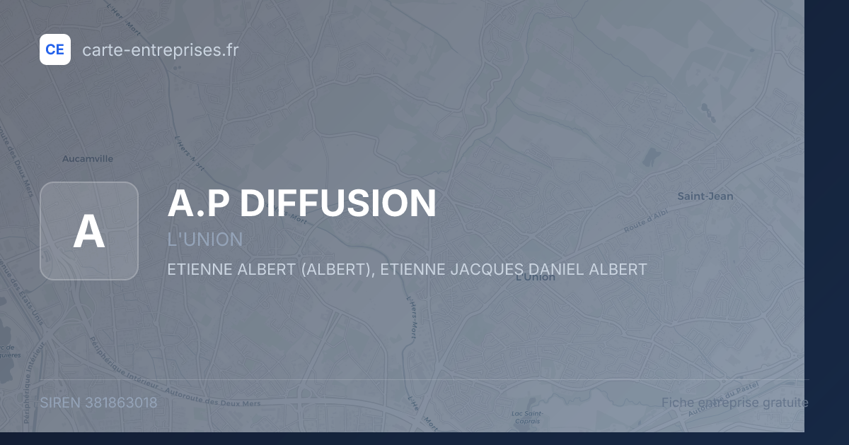 A.P DIFFUSION — 381863018 — fiche entreprise