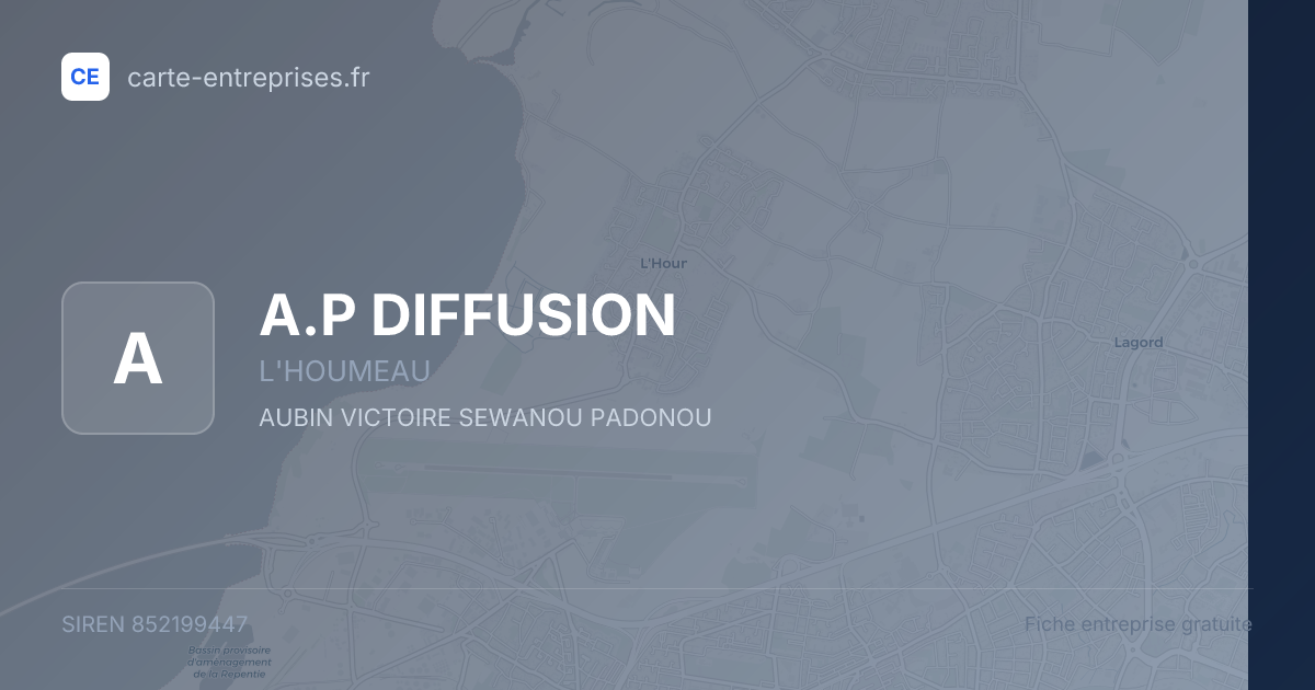 A.P DIFFUSION — 852199447 — fiche entreprise