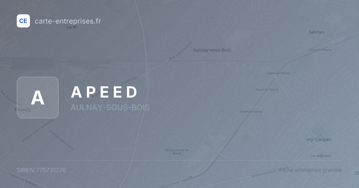 A P E E D — 775731276 — fiche entreprise