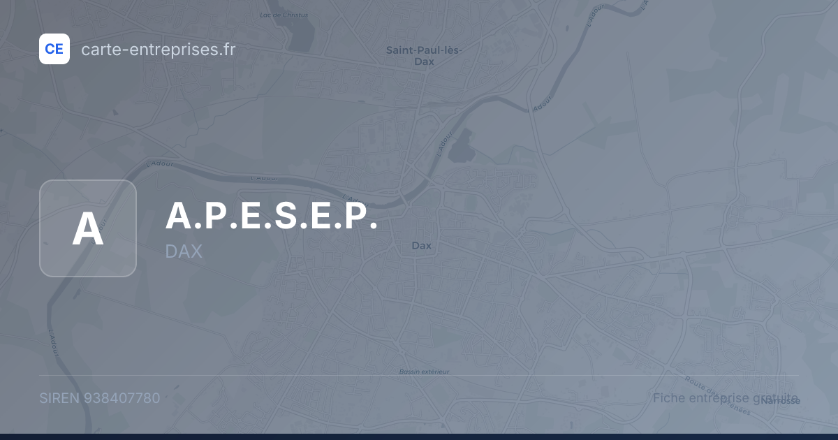 A.P.E.S.E.P. — 938407780 — fiche entreprise