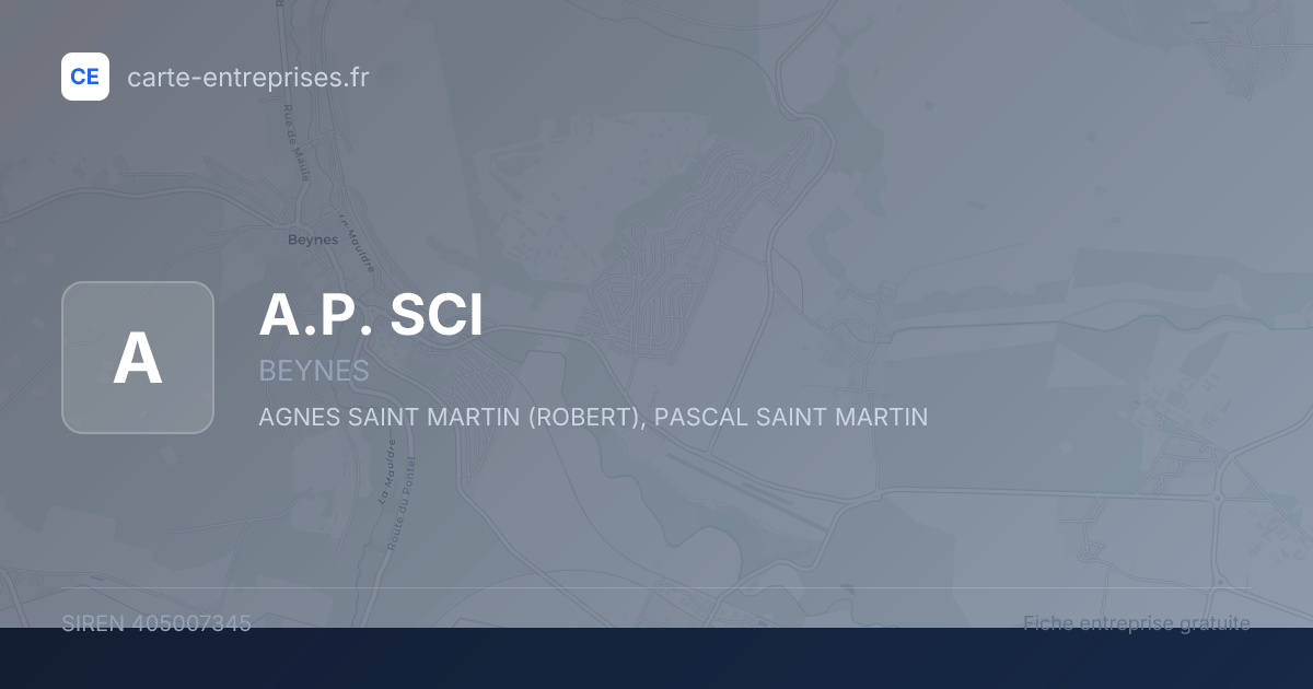 A.P.  SCI — 405007345 — fiche entreprise