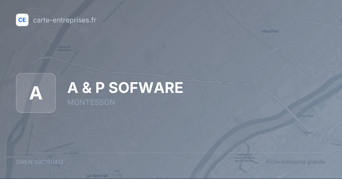 A & P SOFWARE — 390180412 — fiche entreprise