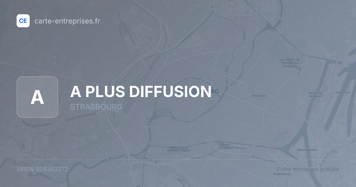 A PLUS DIFFUSION — 328263272 — fiche entreprise