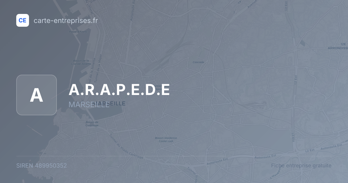 A.R.A.P.E.D.E — 489950352 — fiche entreprise