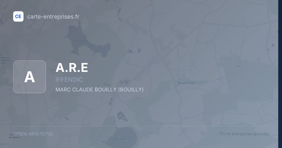 A.R.E — 481470706 — fiche entreprise