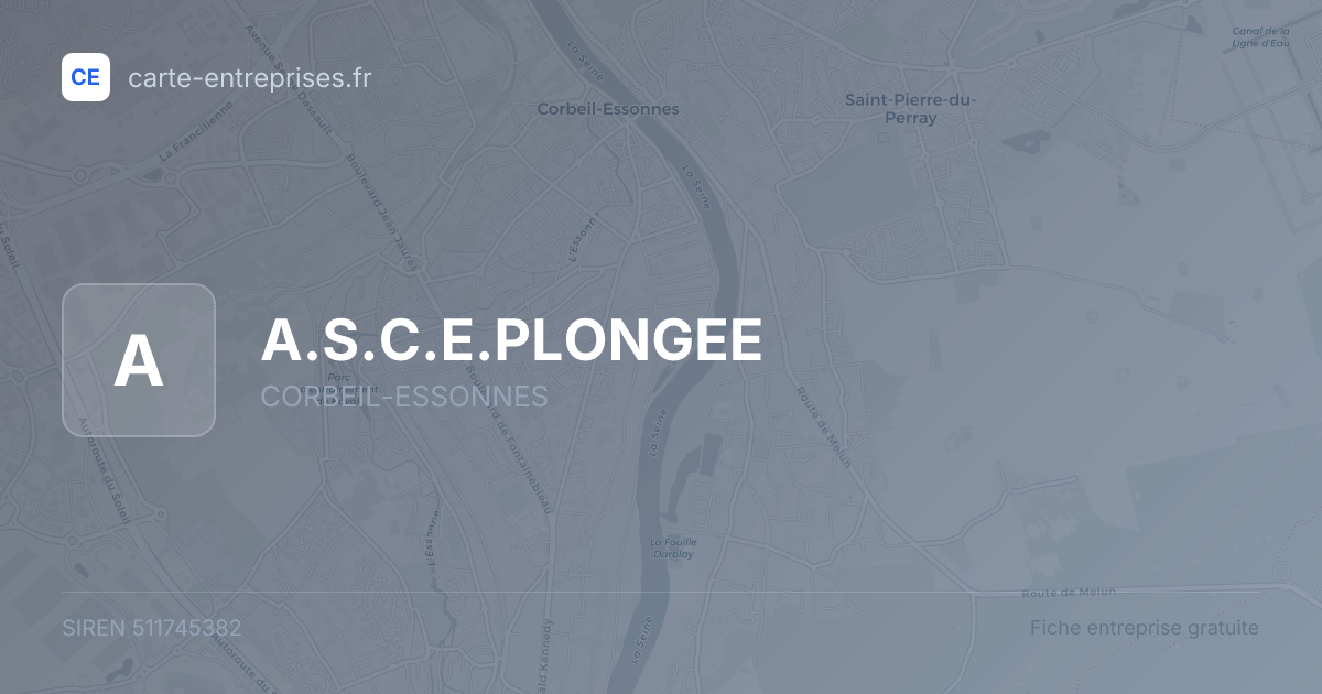 A.S.C.E.PLONGEE — 511745382 — fiche entreprise