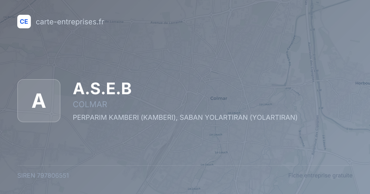 A.S.E.B — 797806551 — fiche entreprise