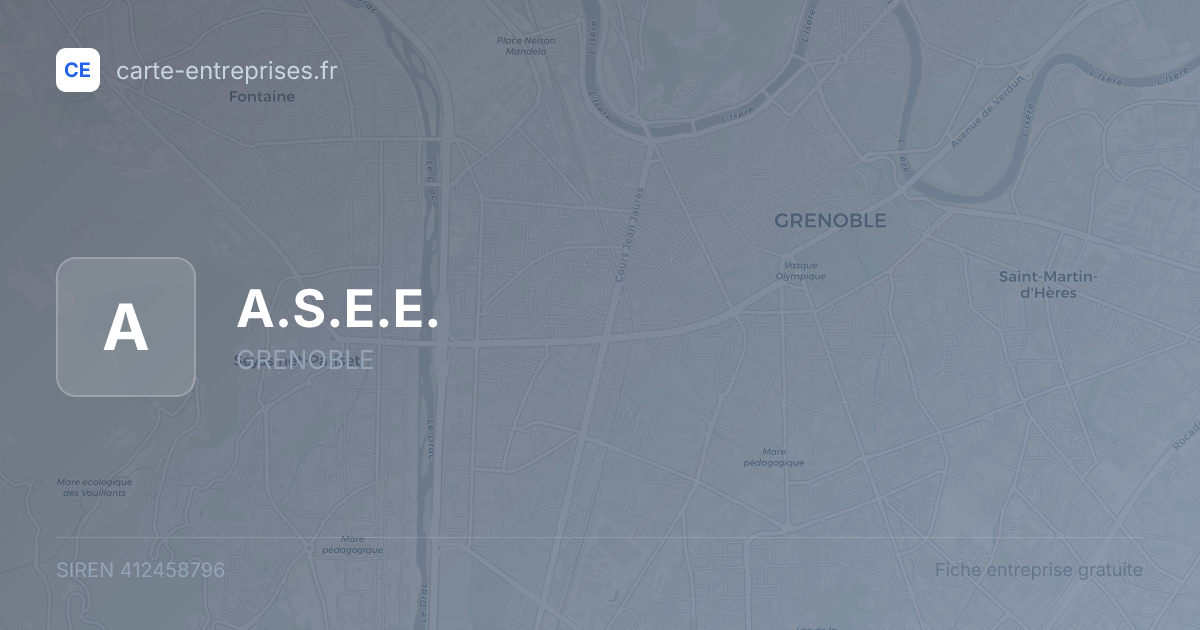 A.S.E.E. — 412458796 — fiche entreprise