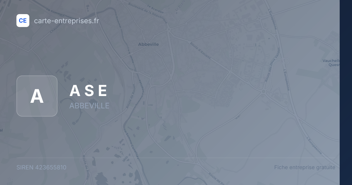 A S E — 423655810 — fiche entreprise