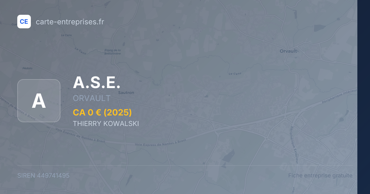 A.S.E. — 449741495 — fiche entreprise