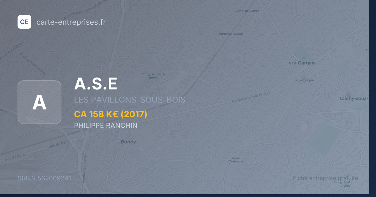 A.S.E — 562009241 — fiche entreprise