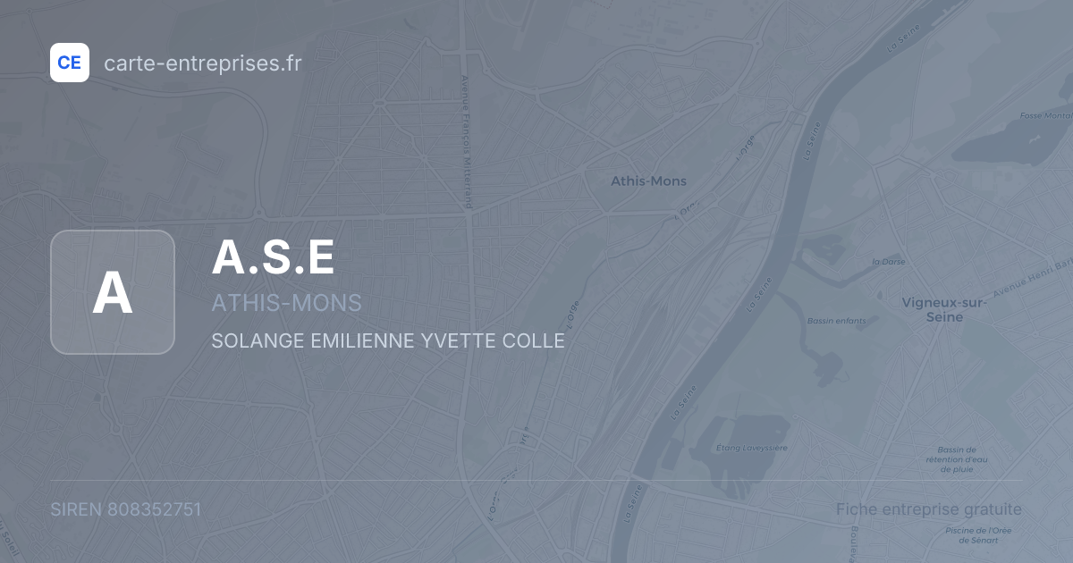 A.S.E — 808352751 — fiche entreprise