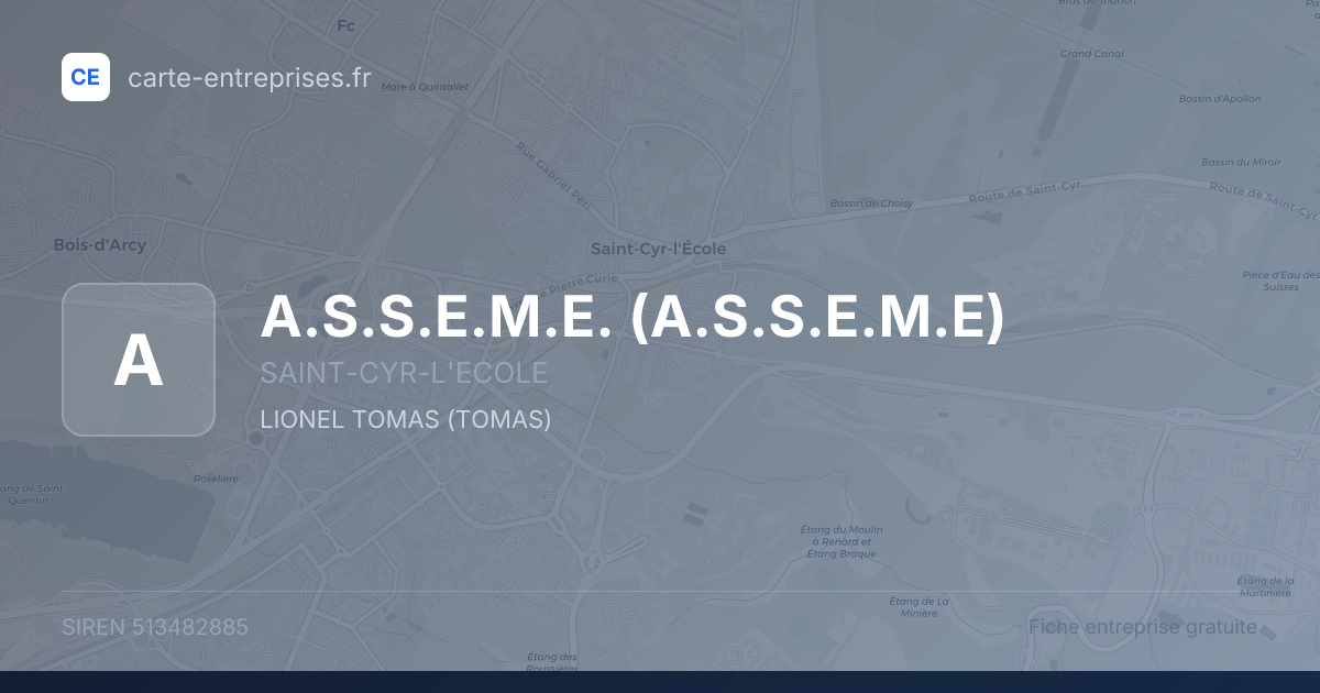A.S.S.E.M.E. (A.S.S.E.M.E) — 513482885 — fiche entreprise