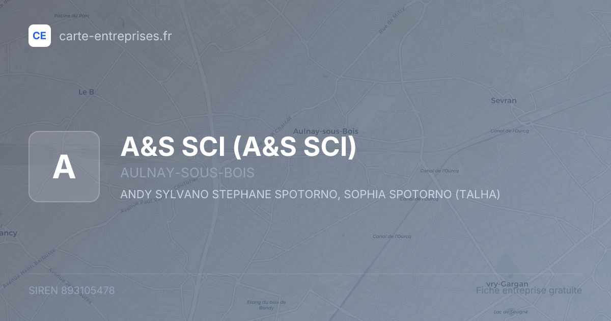 A&S SCI — 893105478 — fiche entreprise