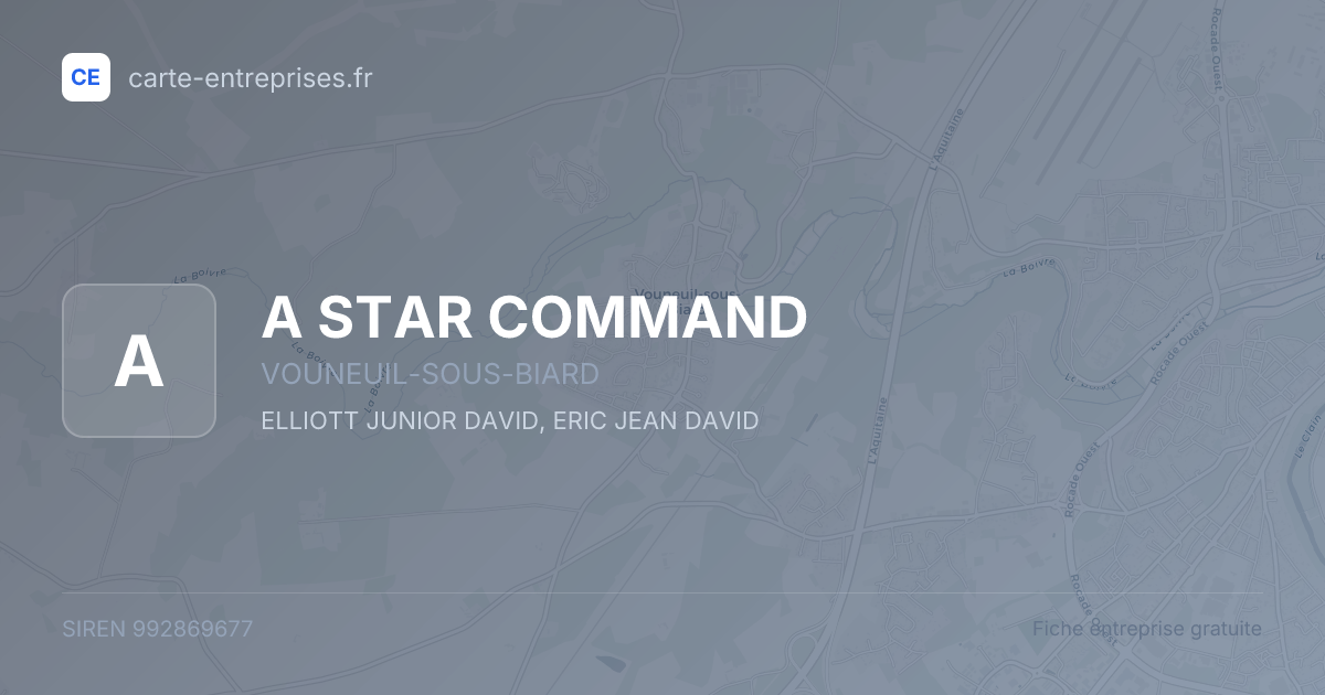 A STAR COMMAND — 992869677 — fiche entreprise