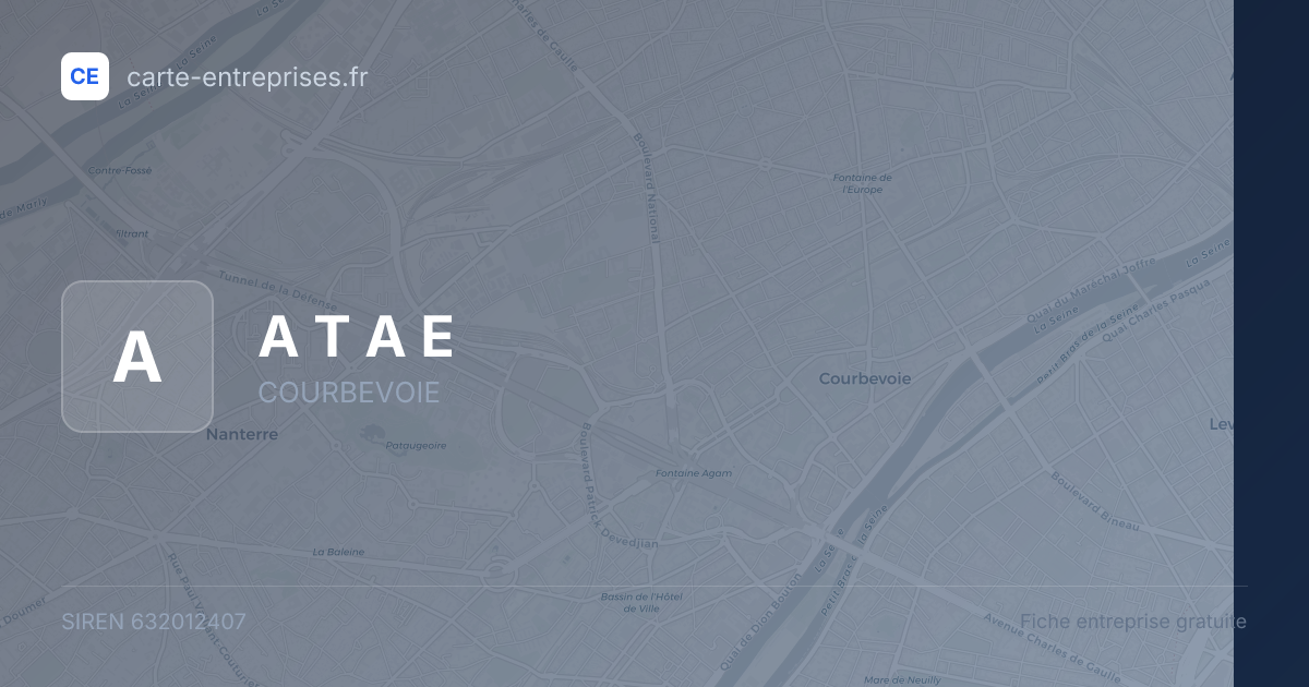 A T A E — 632012407 — fiche entreprise