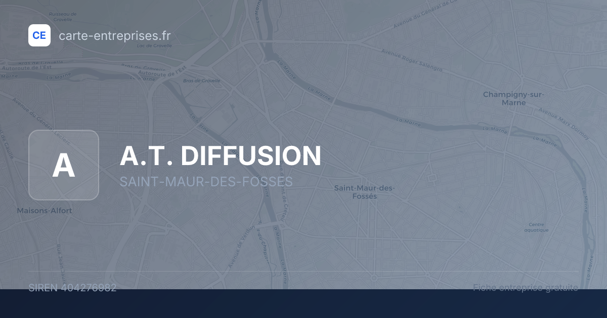 A.T. DIFFUSION — 404276982 — fiche entreprise