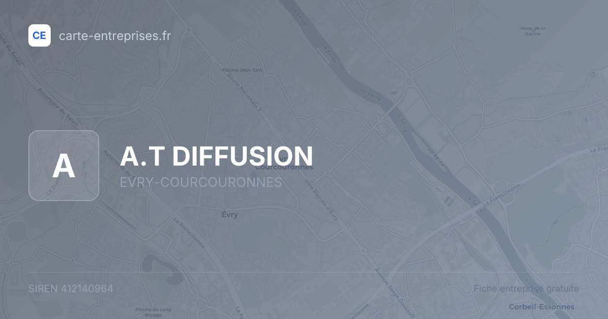 A.T DIFFUSION — 412140964 — fiche entreprise