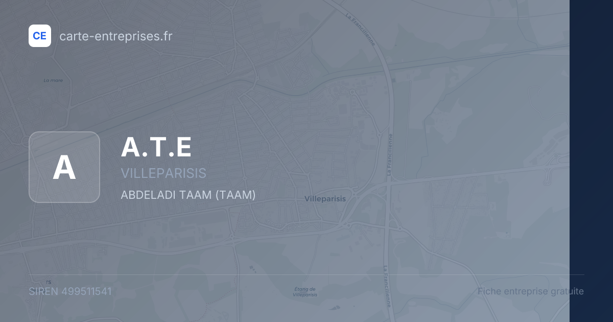 A.T.E — 499511541 — fiche entreprise